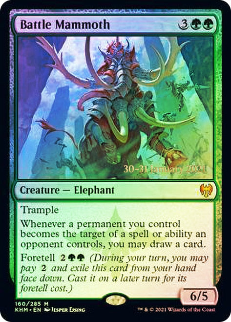 Battle Mammoth [Kaldheim Prerelease Promos] | Exor Games Truro