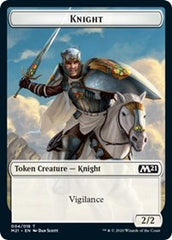 Knight // Zombie Double-Sided Token [Core Set 2021 Tokens] | Exor Games Truro