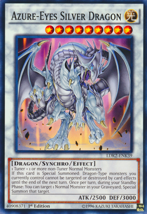 Azure-Eyes Silver Dragon [LDK2-ENK39] Common | Exor Games Truro