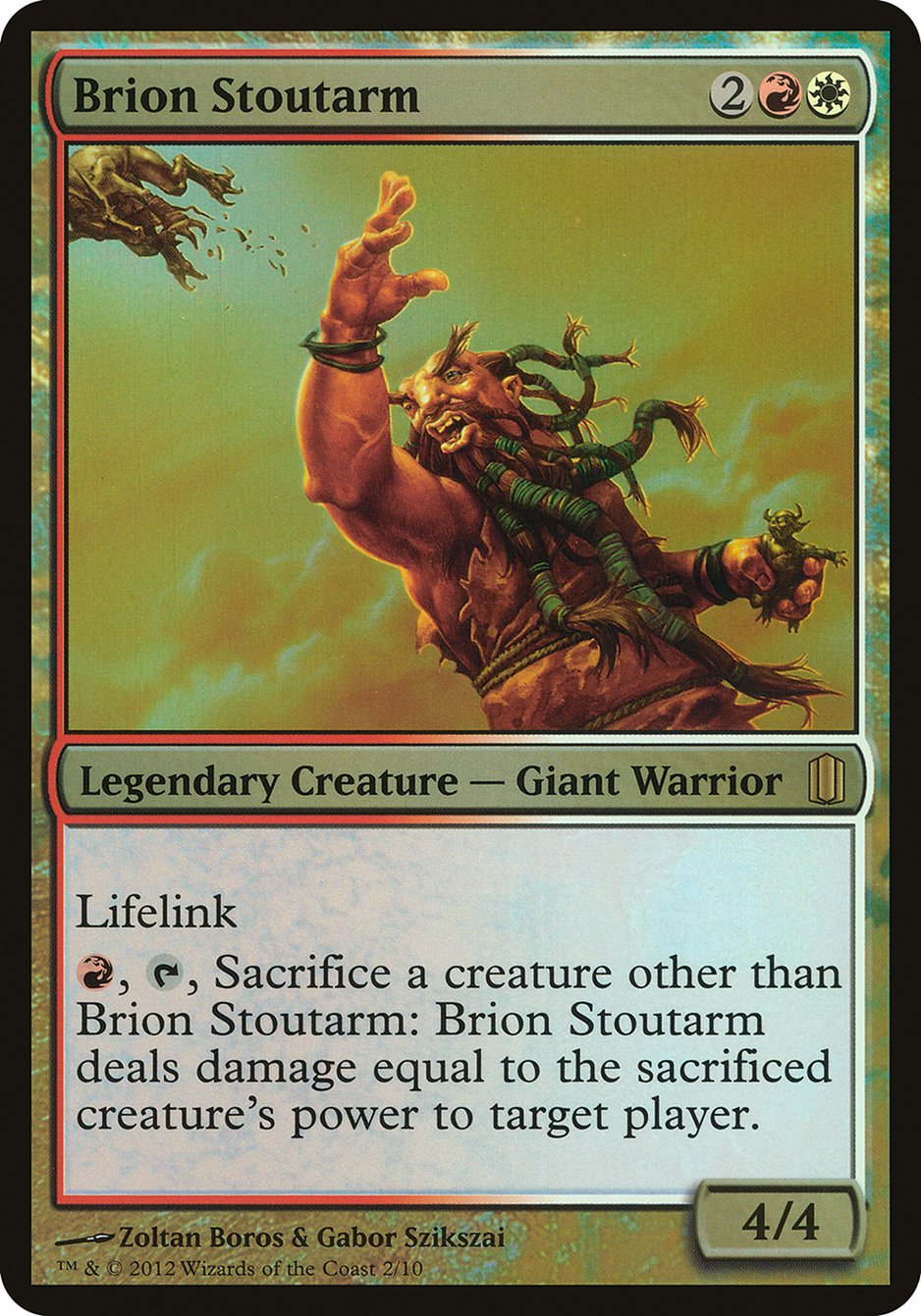 Brion Stoutarm (Oversized) [Commander's Arsenal Oversized] | Exor Games Truro