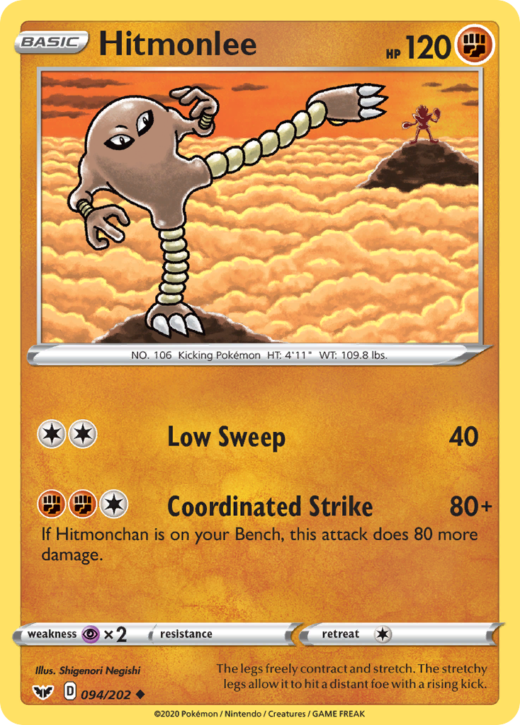 Hitmonlee (094/202) [Sword & Shield: Base Set] | Exor Games Truro