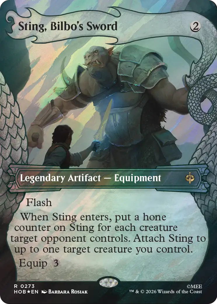 Sting, Bilbo's Sword (Showcase) (Surge Foil) [The Hobbit] | Exor Games Truro