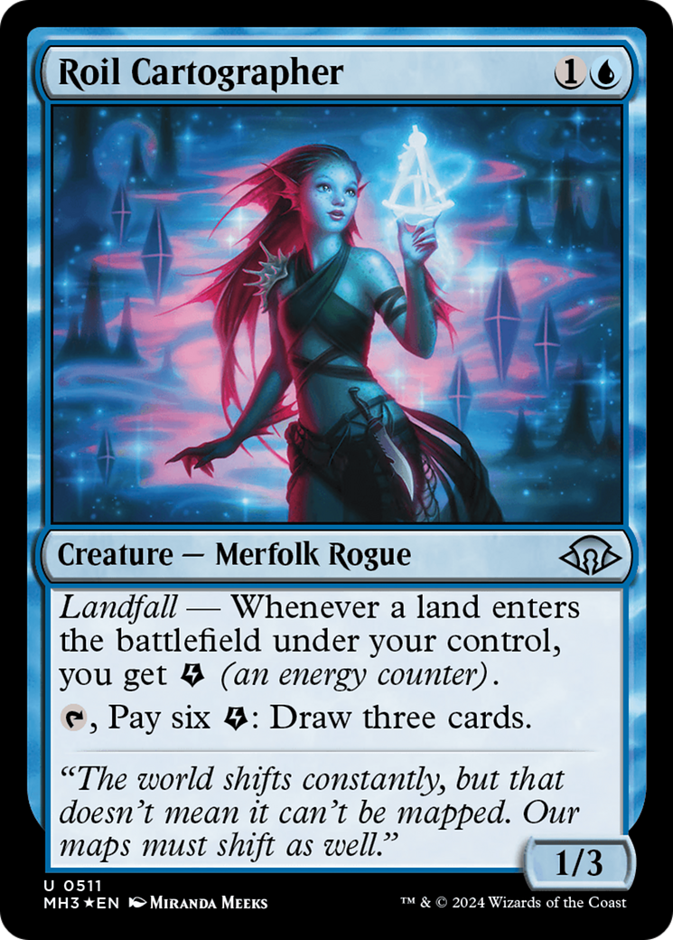 Roil Cartographer (Ripple Foil) [Modern Horizons 3] | Exor Games Truro