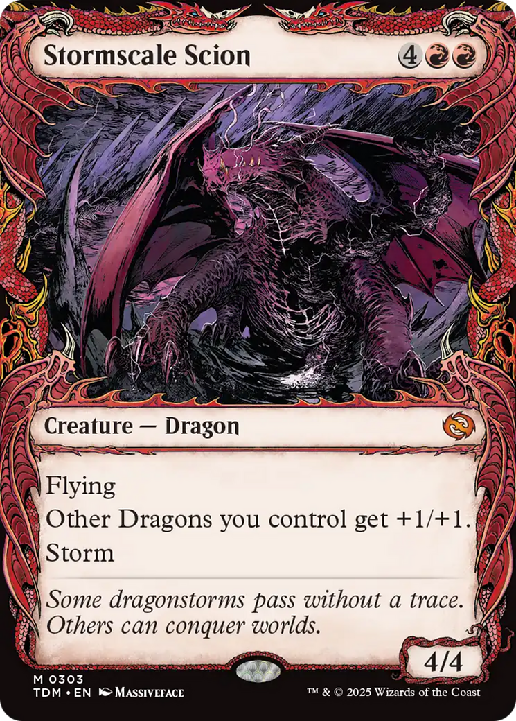 Stormscale Scion (Showcase) [Tarkir: Dragonstorm] | Exor Games Truro