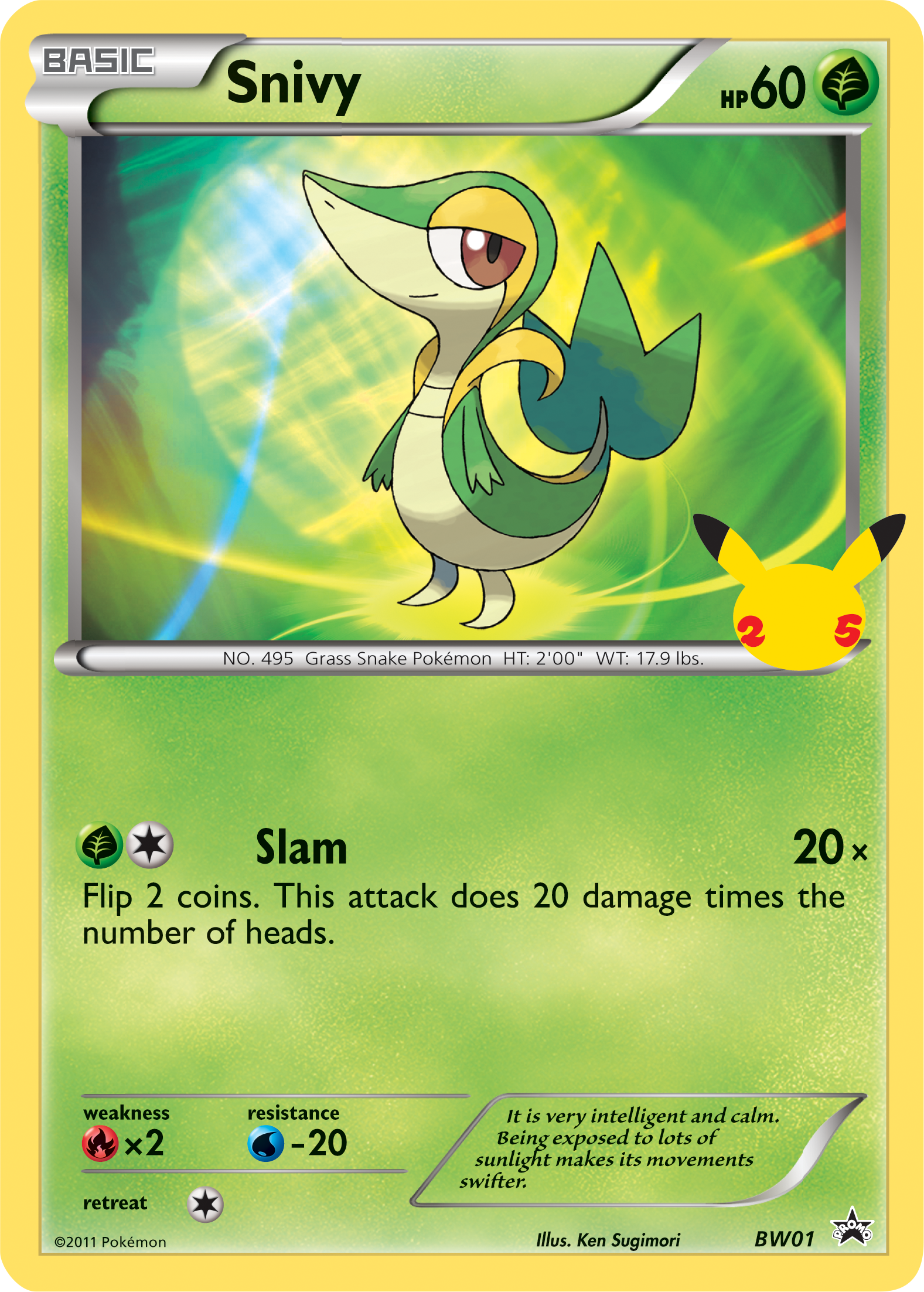 Snivy (BW01) (Jumbo Card) [First Partner Pack] | Exor Games Truro