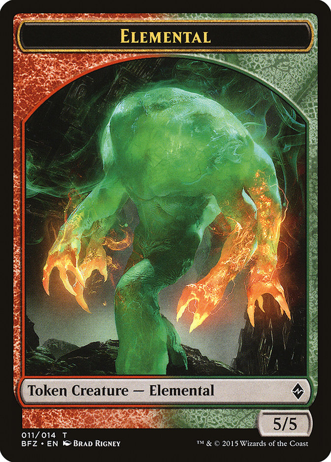 Elemental Token (011/014) [Battle for Zendikar Tokens] | Exor Games Truro