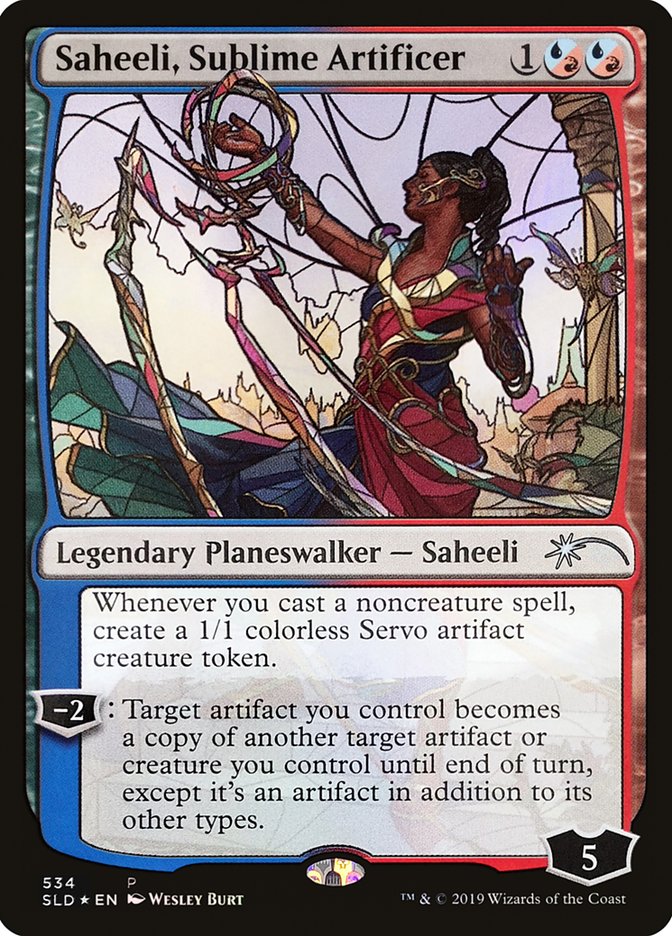 Saheeli, Sublime Artificer (Stained Glass) [Secret Lair Drop Promos] | Exor Games Truro