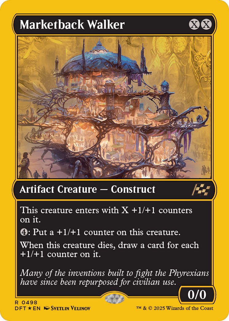 Marketback Walker (First-Place Foil) [Aetherdrift] | Exor Games Truro