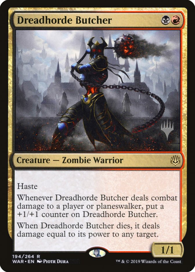 Dreadhorde Butcher (Promo Pack) [War of the Spark Promos] | Exor Games Truro