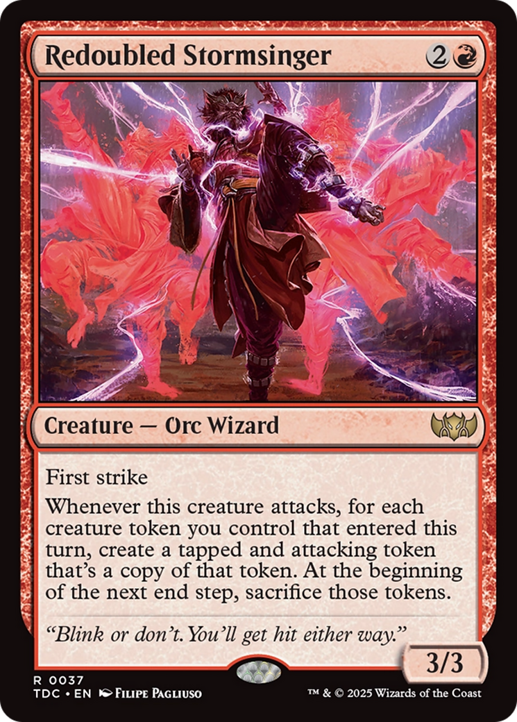 Redoubled Stormsinger [Tarkir: Dragonstorm Commander] | Exor Games Truro