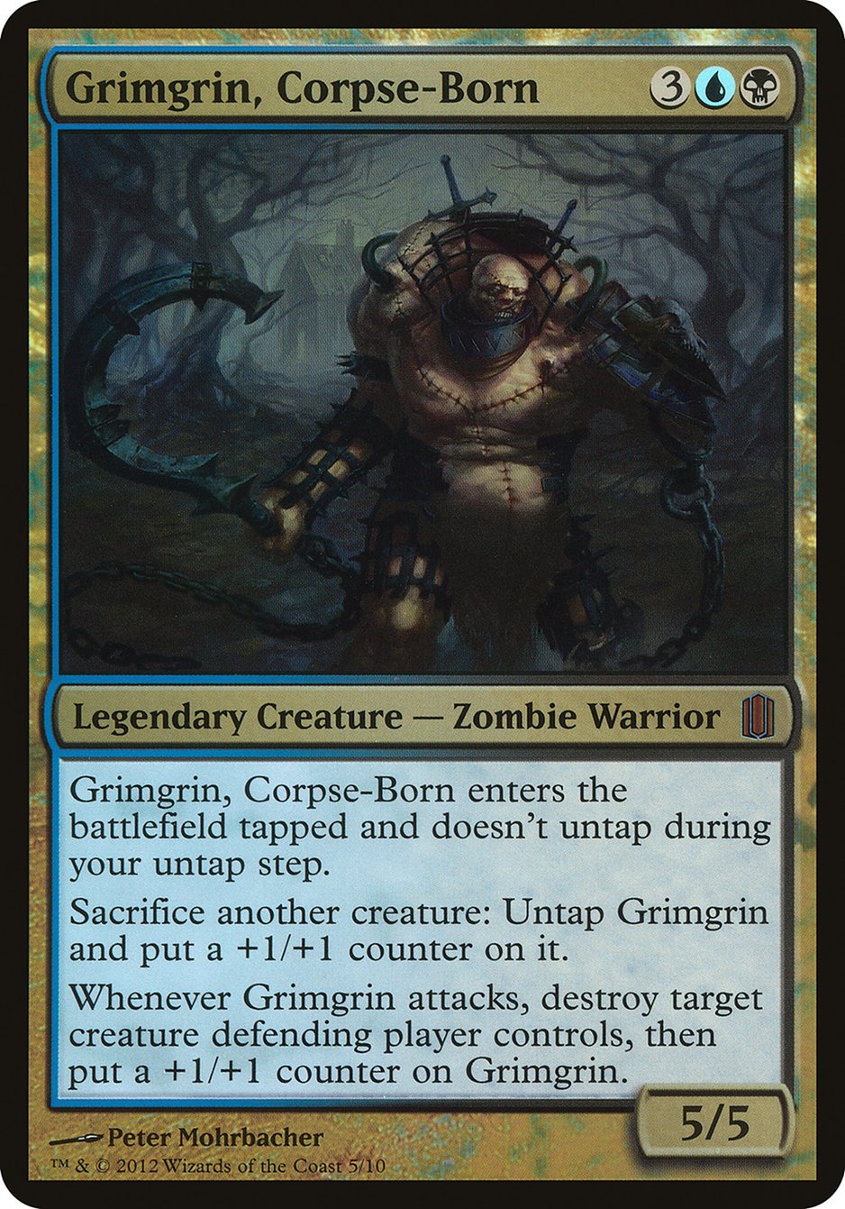 Grimgrin, Corpse-Born (Oversized) [Commander's Arsenal Oversized] | Exor Games Truro