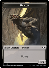 Eldrazi Spawn // Demon Double-Sided Token [Commander Masters Tokens] | Exor Games Truro