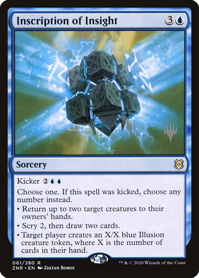 Inscription of Insight (Promo Pack) [Zendikar Rising Promos] | Exor Games Truro