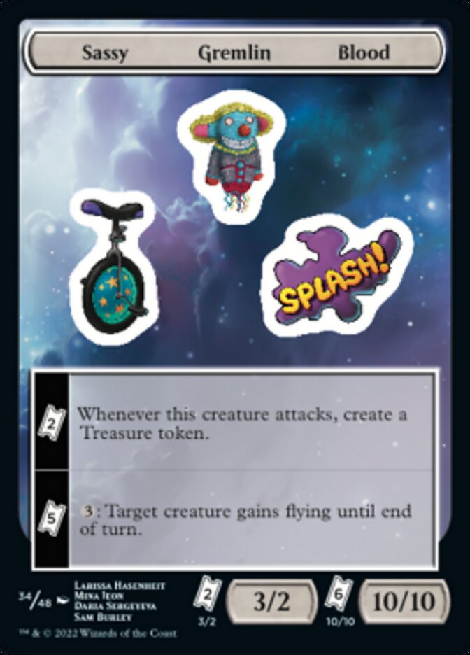 Sassy Gremlin Blood [Unfinity Stickers] | Exor Games Truro