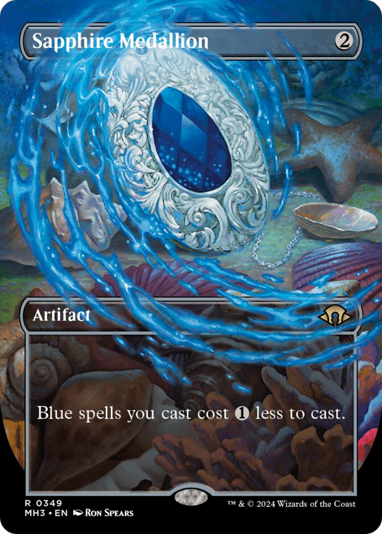 Sapphire Medallion (Borderless) [Modern Horizons 3] | Exor Games Truro