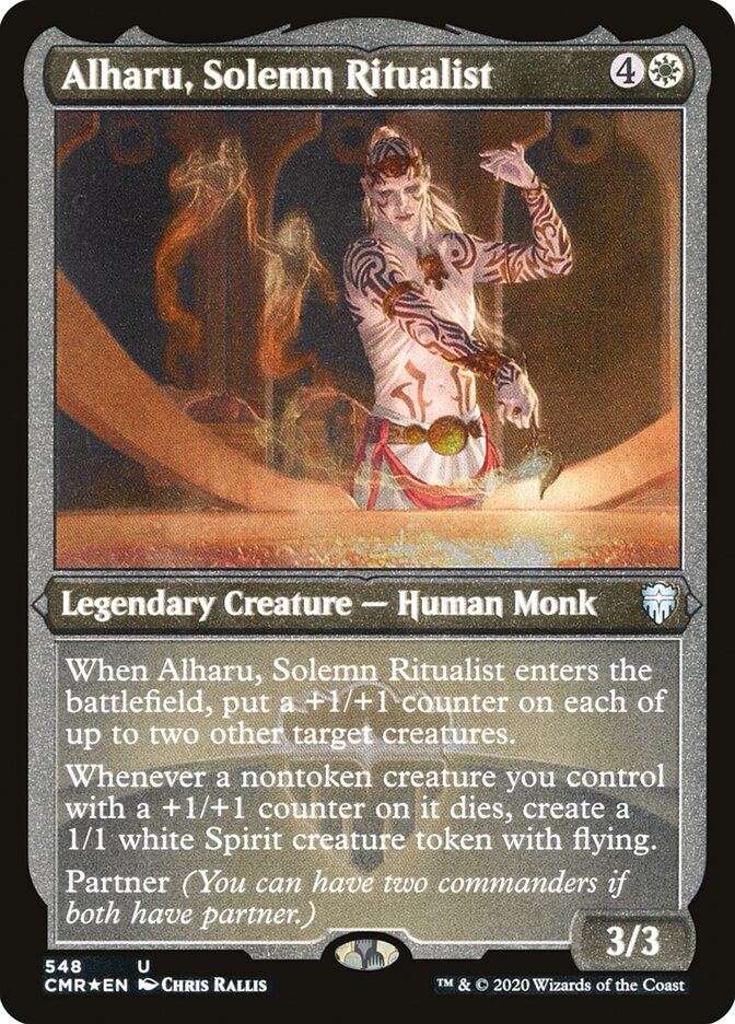 Alharu, Solemn Ritualist (Etched) [Commander Legends] | Exor Games Truro