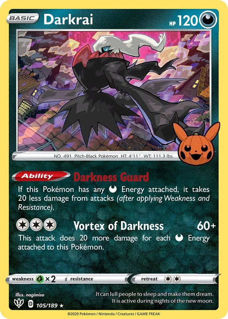 Darkrai (105/189) [Trick or Trade] | Exor Games Truro