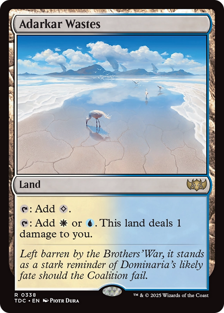 Adarkar Wastes [Tarkir: Dragonstorm Commander] | Exor Games Truro