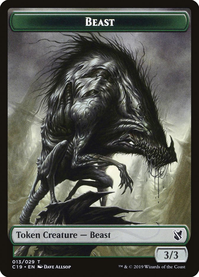 Beast Token (013/029) [Commander 2019 Tokens] | Exor Games Truro