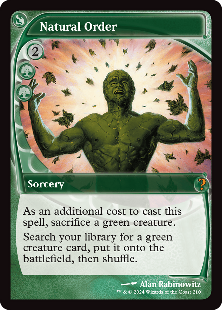 Natural Order (Future Sight) [Mystery Booster 2] | Exor Games Truro