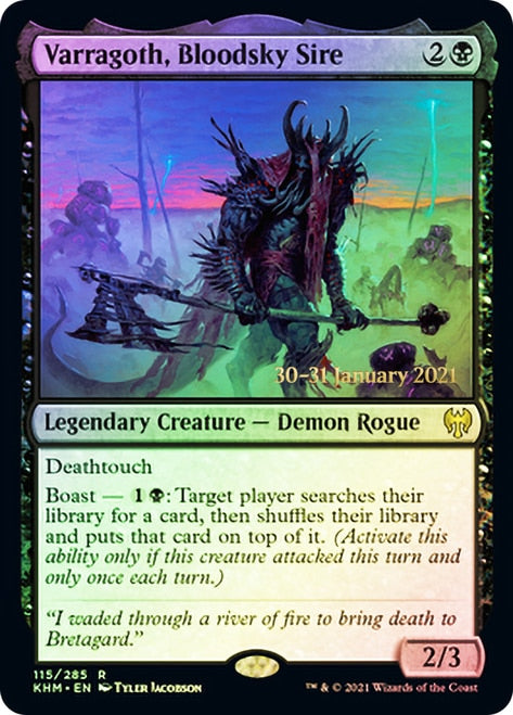 Varragoth, Bloodsky Sire [Kaldheim Prerelease Promos] | Exor Games Truro