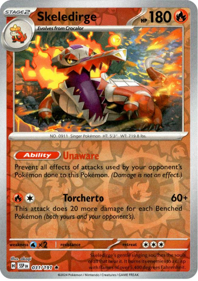 Skeledirge (031/191) [Scarlet & Violet: Surging Sparks] | Exor Games Truro