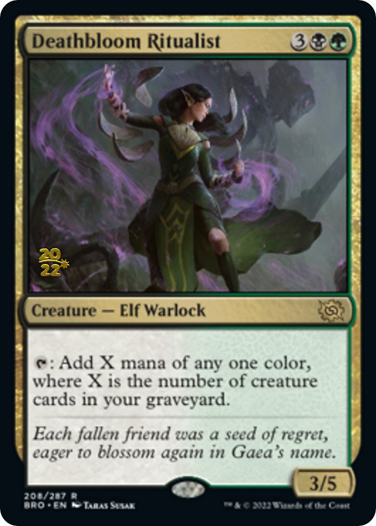 Deathbloom Ritualist [The Brothers' War Prerelease Promos] | Exor Games Truro