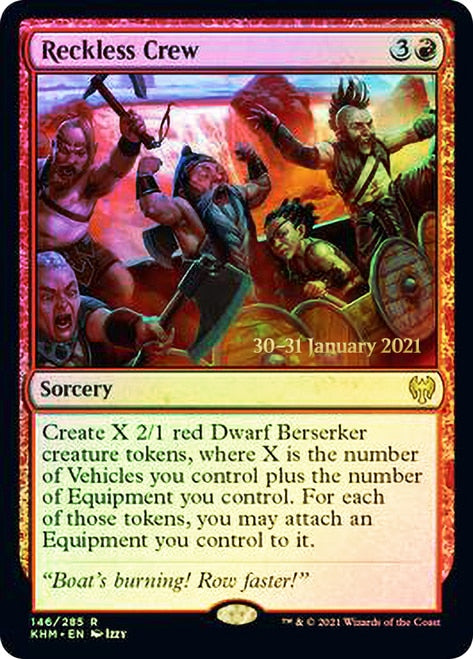 Reckless Crew [Kaldheim Prerelease Promos] | Exor Games Truro