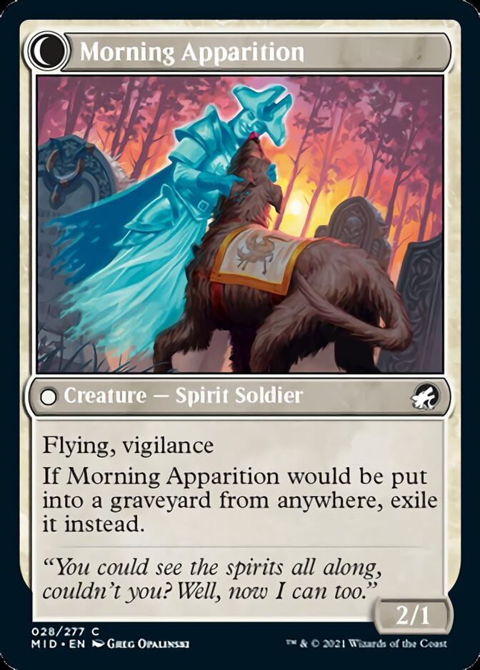 Mourning Patrol // Morning Apparition [Innistrad: Midnight Hunt] | Exor Games Truro