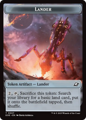 Human Soldier // Lander (0007) Doubled-Sided Token [Edge of Eternities Tokens] | Exor Games Truro