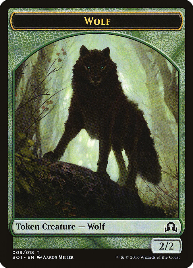 Wolf Token [Shadows over Innistrad Tokens] | Exor Games Truro