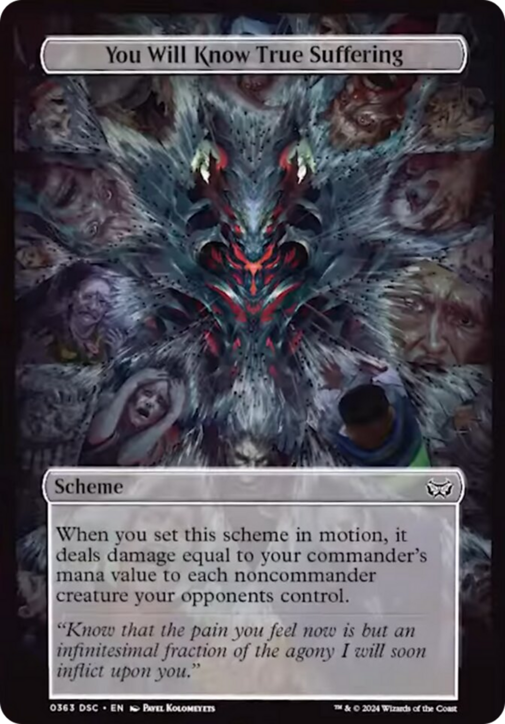 You Will Know True Suffering (Full Art) [Duskmourn: Archenemy] | Exor Games Truro