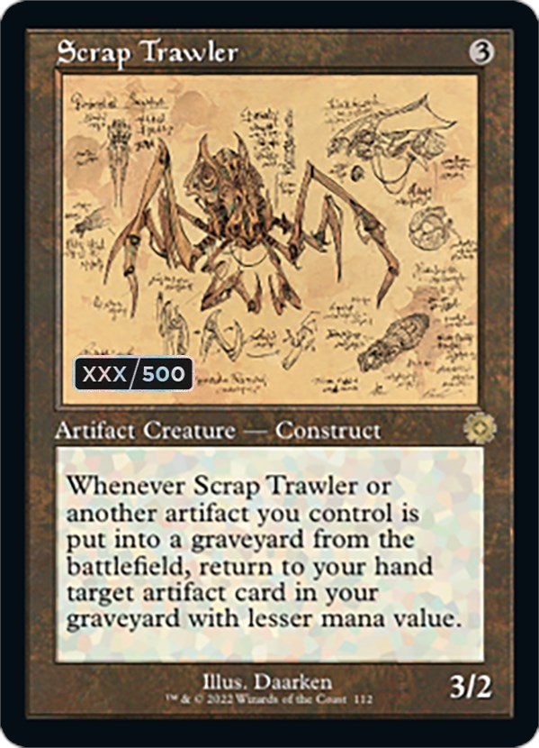 Scrap Trawler (Retro Schematic) (Serialized) [The Brothers' War Retro Artifacts] | Exor Games Truro