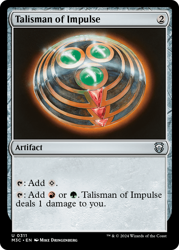 Talisman of Impulse (Ripple Foil) [Modern Horizons 3 Commander] | Exor Games Truro