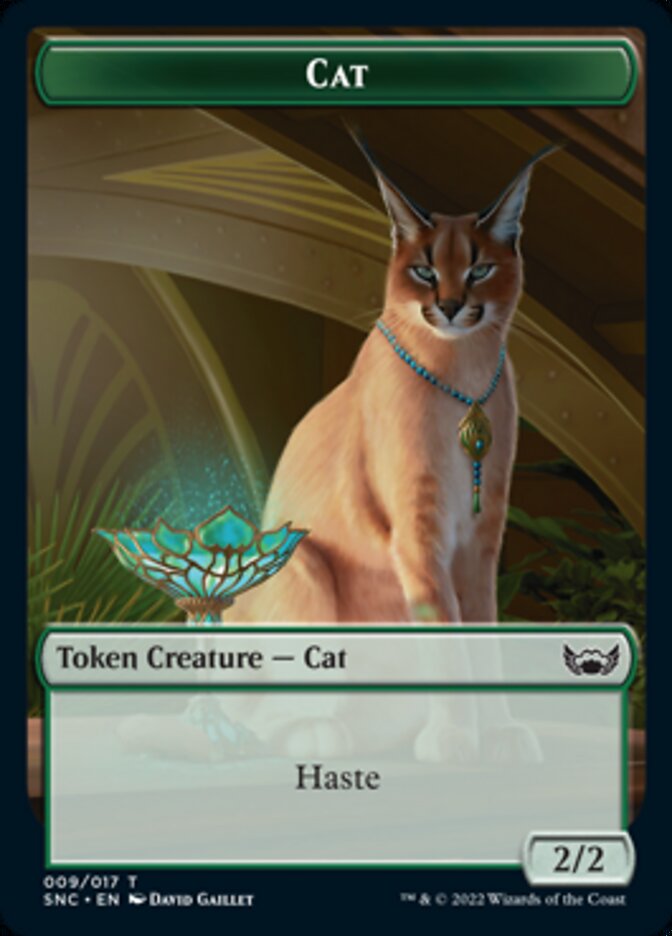 Cat // Wizard Double-Sided Token [Streets of New Capenna Tokens] | Exor Games Truro