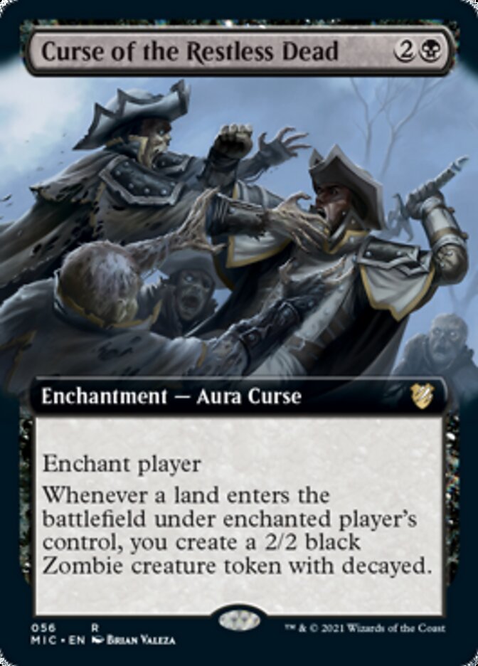 Curse of the Restless Dead (Extended Art) [Innistrad: Midnight Hunt Commander] | Exor Games Truro