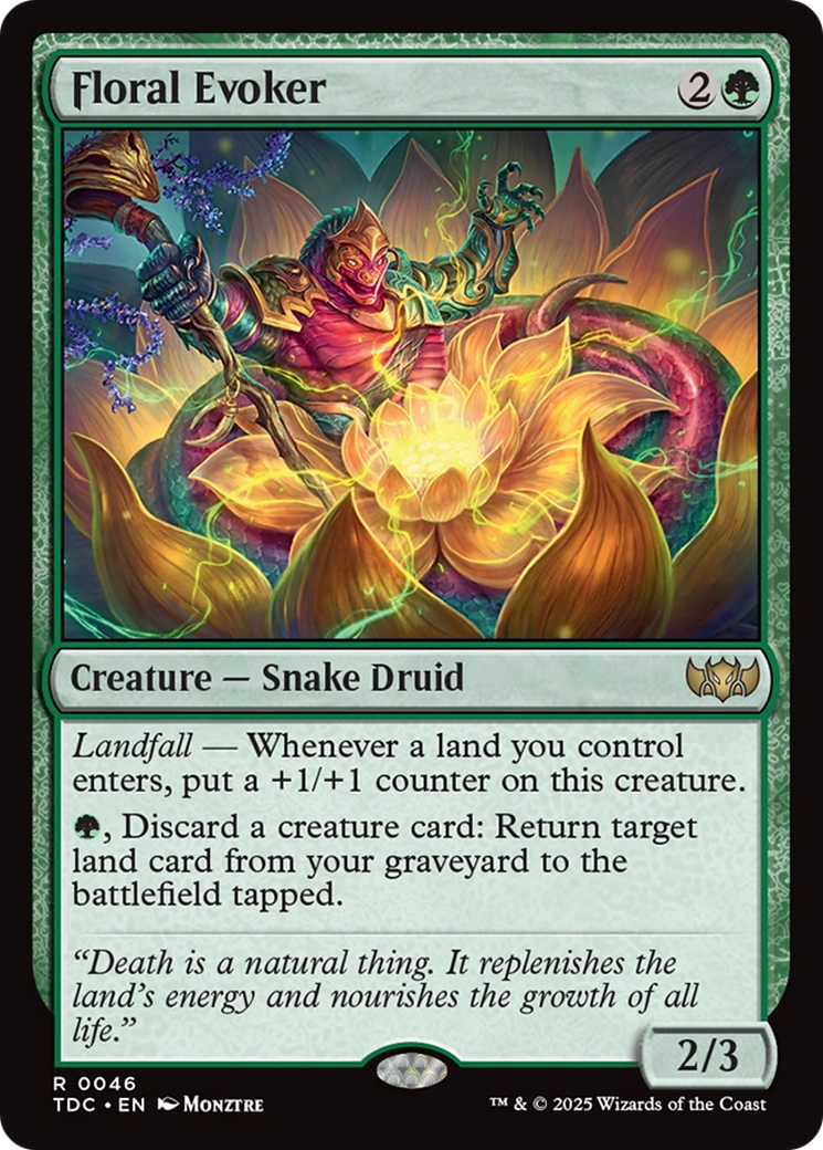 Floral Evoker [Tarkir: Dragonstorm Commander] | Exor Games Truro