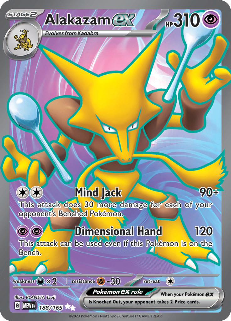 Alakazam ex (188/165) [Scarlet & Violet: 151] | Exor Games Truro