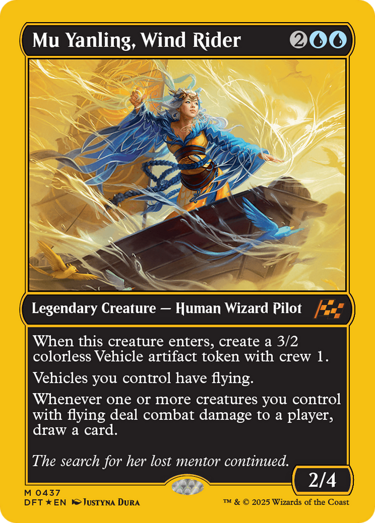 Mu Yanling, Wind Rider (First-Place Foil) [Aetherdrift] | Exor Games Truro