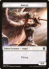 Angel // Elf Warrior Double-Sided Token [Commander Legends Tokens] | Exor Games Truro