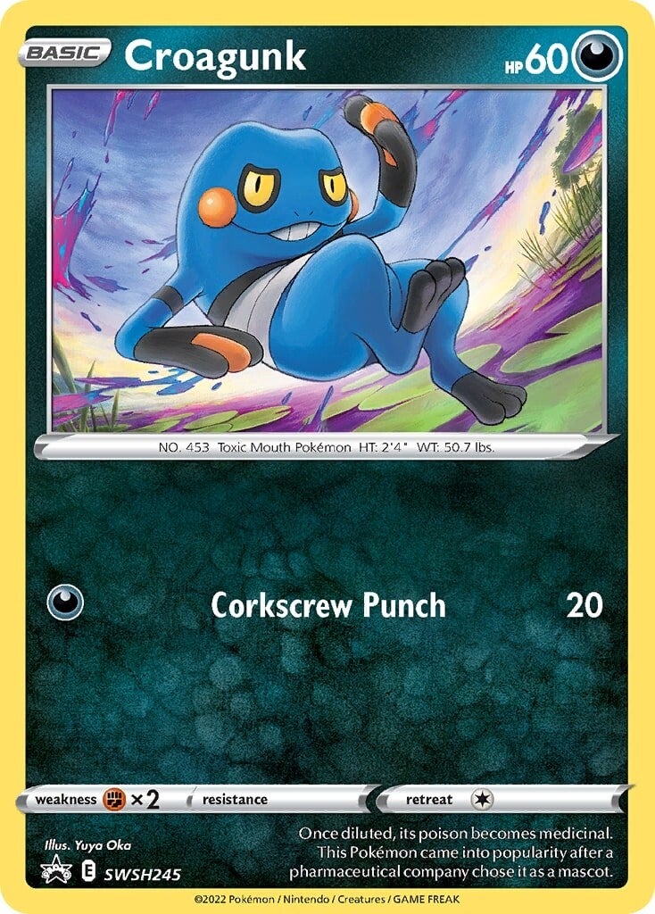 Croagunk (SWSH245) [Sword & Shield: Black Star Promos] | Exor Games Truro