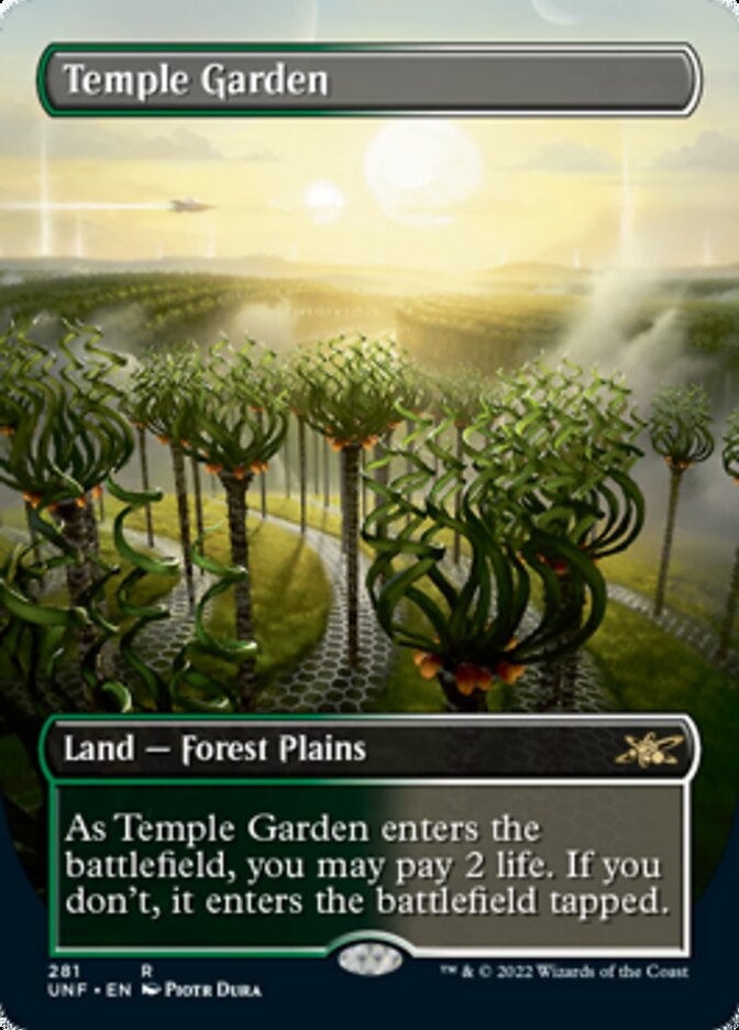 Temple Garden (Borderless) [Unfinity] | Exor Games Truro