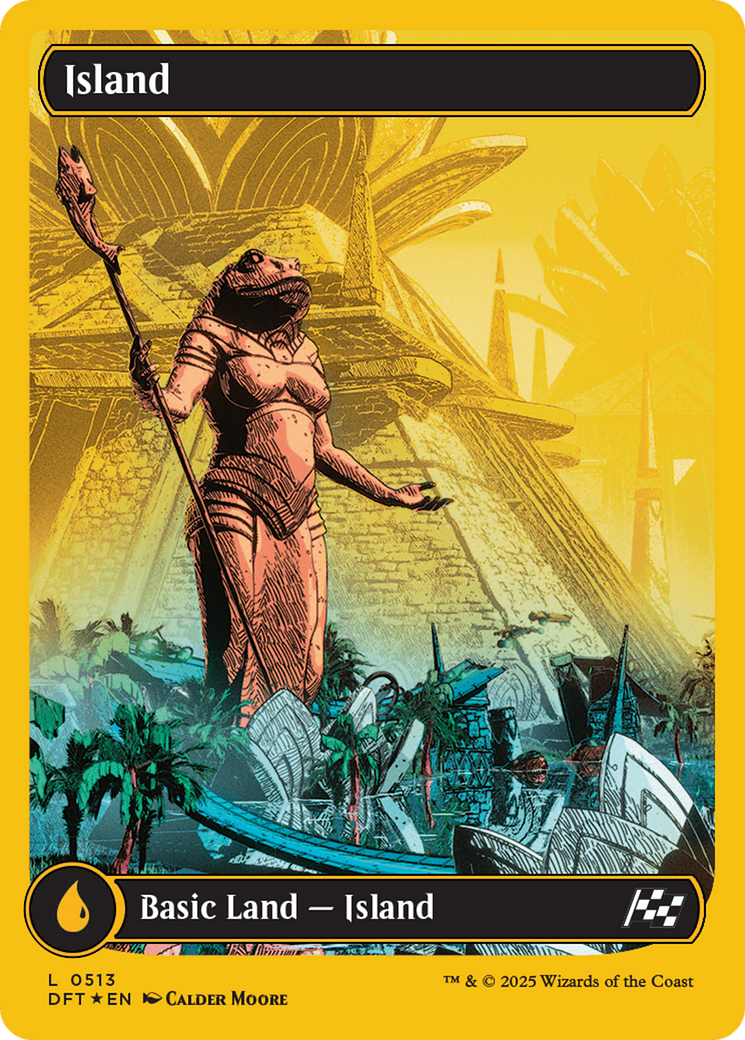 Island (0513) (First-Place Foil) [Aetherdrift] | Exor Games Truro
