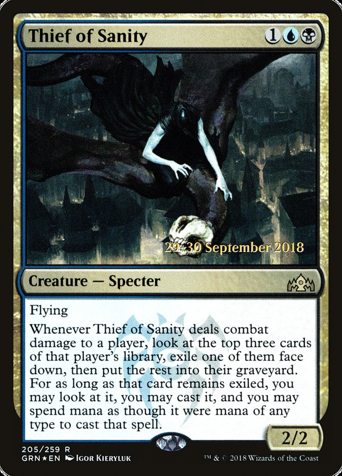 Thief of Sanity [Guilds of Ravnica Prerelease Promos] | Exor Games Truro