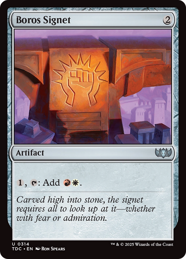 Boros Signet [Tarkir: Dragonstorm Commander] | Exor Games Truro