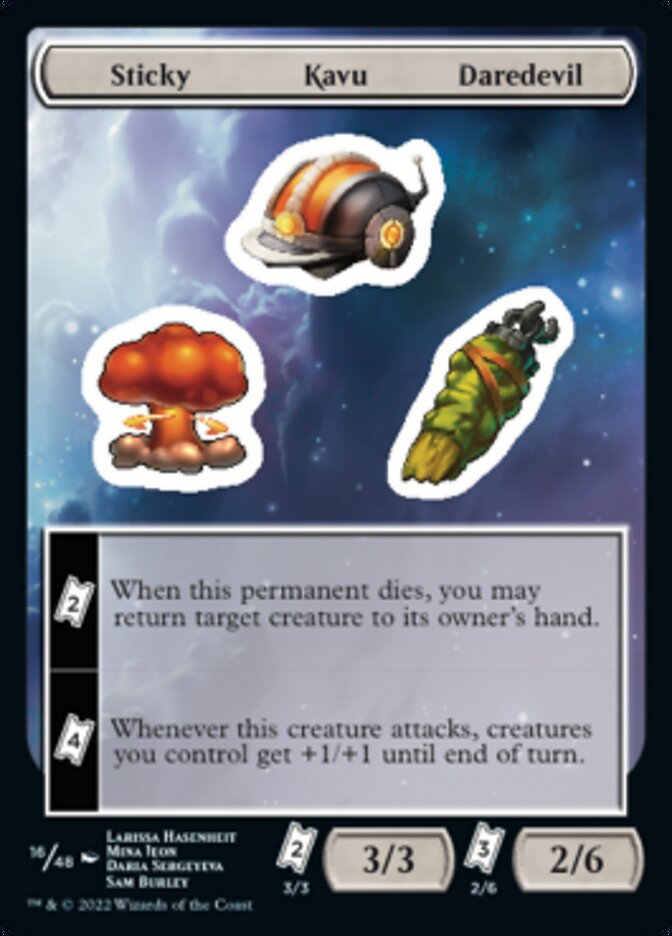 Sticky Kavu Daredevil [Unfinity Stickers] | Exor Games Truro