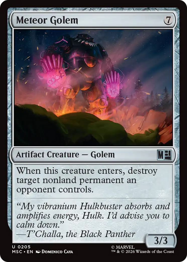 Meteor Golem (Surge Foil) [Marvel Super Heroes Commander] | Exor Games Truro