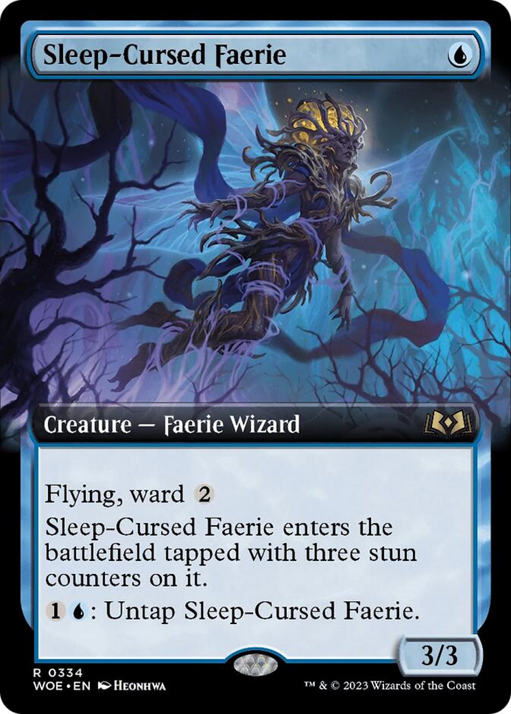 Sleep-Cursed Faerie (Extended Art) [Wilds of Eldraine] | Exor Games Truro