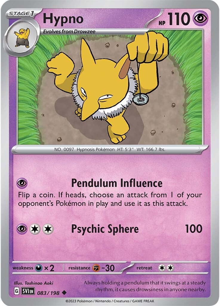 Hypno (083/198) [Scarlet & Violet: Base Set] | Exor Games Truro