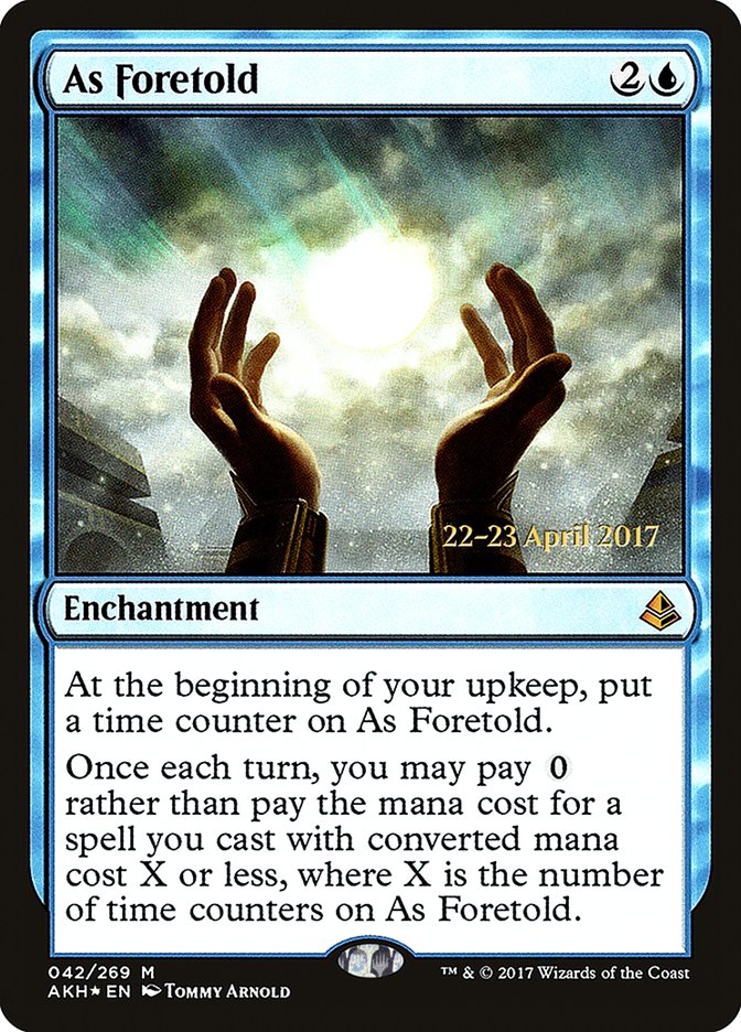 As Foretold [Amonkhet Prerelease Promos] | Exor Games Truro